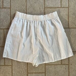Off-White Crinkle Nylon Parachute Warm-Up Boxer Short L